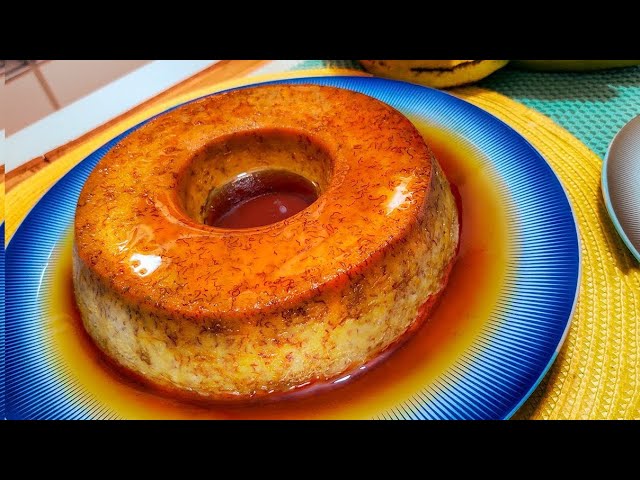 Pudim de Banana SEM FORNO, SEM AÇÚCAR E COM 3 INGREDIENTES | Feito em 15 Minutos