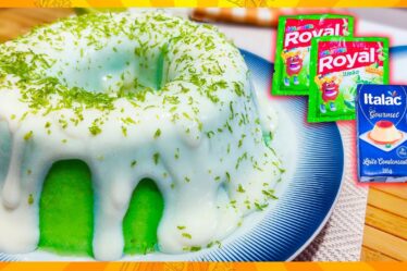 Pudim de LIMÃO com 2 INGREDIENTES | SEM OVO, SEM FORNO e com Menos de R$5,00