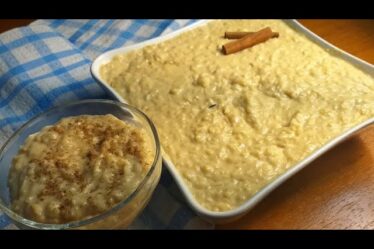 RECEITA DE ARROZ DOCE CREMOSO COM DOCE DE LEITE COZIDO