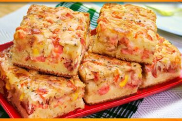 SEM LIQUIDIFICADOR, ESTA TORTA DE CALABRESA VAI TE SURPREENDER COM ESTA MASSA