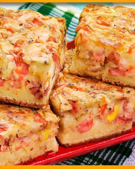 SEM LIQUIDIFICADOR, ESTA TORTA DE CALABRESA VAI TE SURPREENDER COM ESTA MASSA
