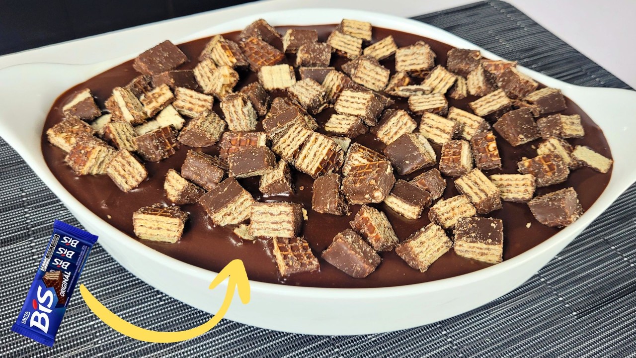 O PAVÊ DE BIS MAIS CREMOSO QUE VOCÊ VERÁ HOJE o segredo dessa sobremesa