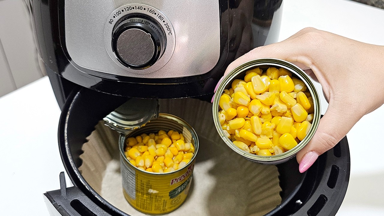 FAÇA HOJE😯 DESSE JEITO VOCÊ NUNCA VIU ! milho na Air Fryer 😋