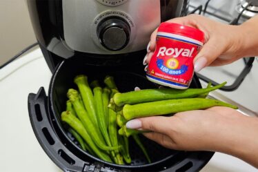 DESSE JEITO VOCÊ NUNCA VIU! QUIABO na Air Fryer 😋ESSE TRUQUE SEGREDO DO CHEFE
