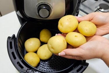 DESSE JEITO VOCÊ NUNCA VIU! BATATA na Air Fryer – pronta em minutos!