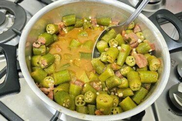 QUIABO VERDINHO SEM BABA E SUPER SABOROSO 😋