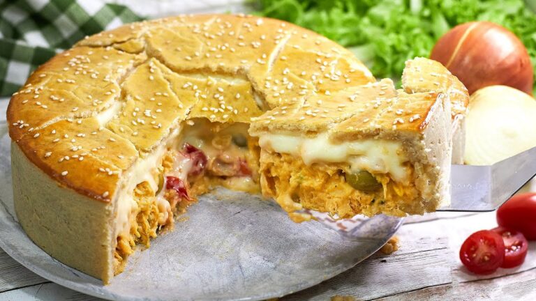 TORTA CAIPIRA DE FRANGO COM UMA MASSA QUE VOCÊ NUNCA VIU | SEM MANTEIGA
