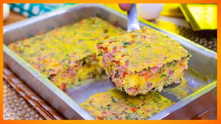 Você Nunca comeu OMELETE Deste jeito - OMELETE DE FORNO SENSACIONAL !