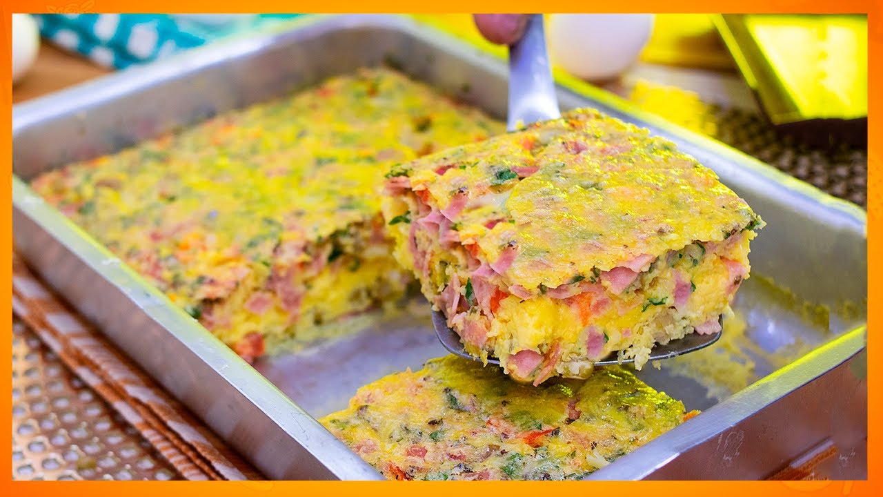 Você Nunca comeu OMELETE Deste jeito - OMELETE DE FORNO SENSACIONAL !