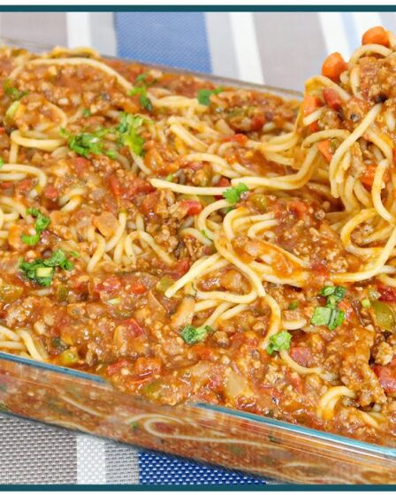 A MELHOR MACARRONADA DE CARNE MOÍDA | ALMOÇO DIA DAS MÃES | Nandu Andrade
