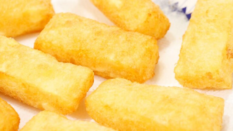 AIPIM FRITO SUPER CROCANTE POR FORA MEGA CREMOSO POR DENTRO - MANDIOCA FRITA - LANCHE FÁCIL