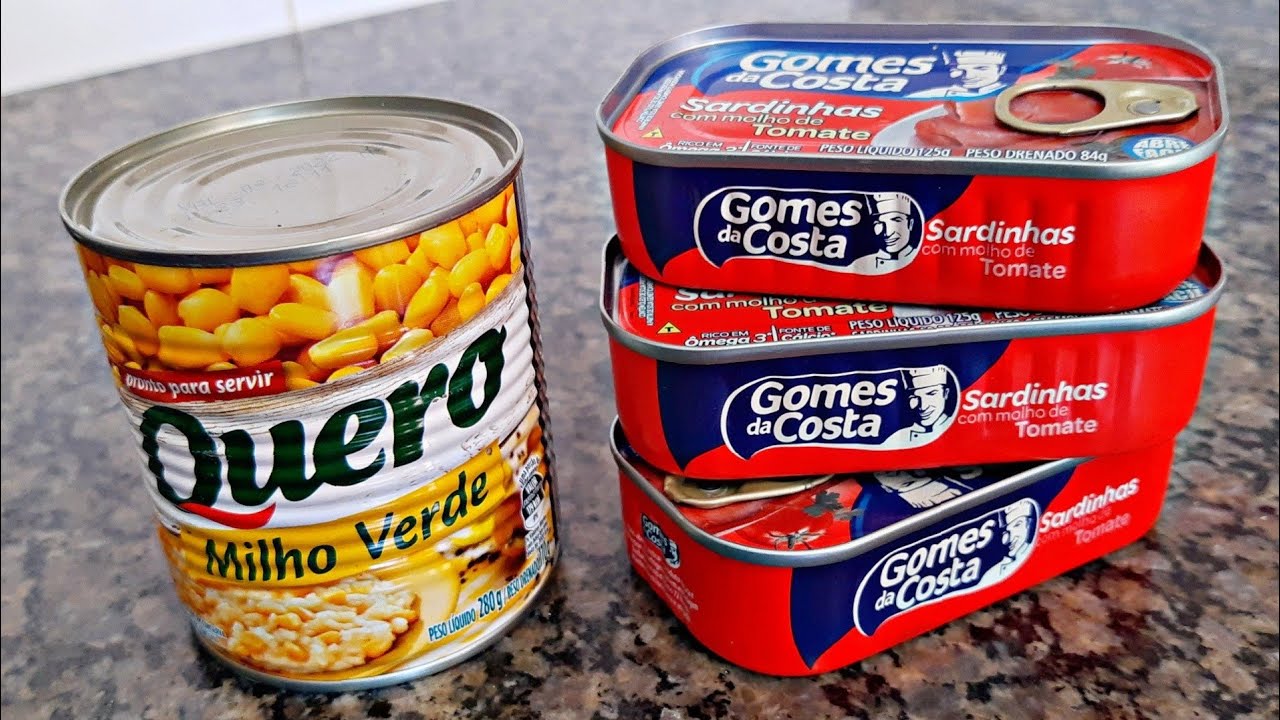 ALMOÇO / JANTAR COM POUCOS INGREDIENTES | Receitas fáceis e rapidas |sardinhas