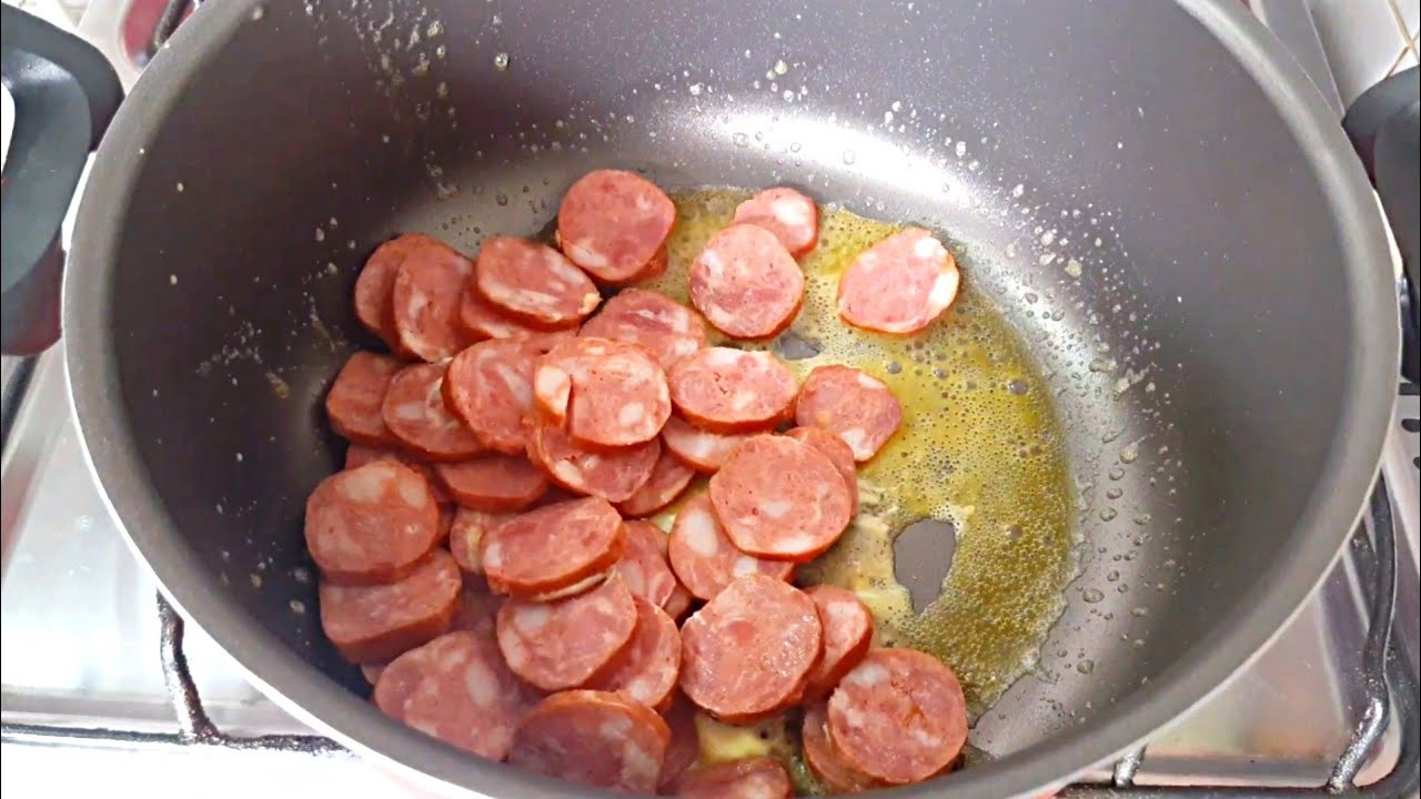 BARATO E RAPIDO ESSE ALMOÇO / JANTAR !!! | receitas fáceis e rapidas | Linguiça calabresa| Receitas