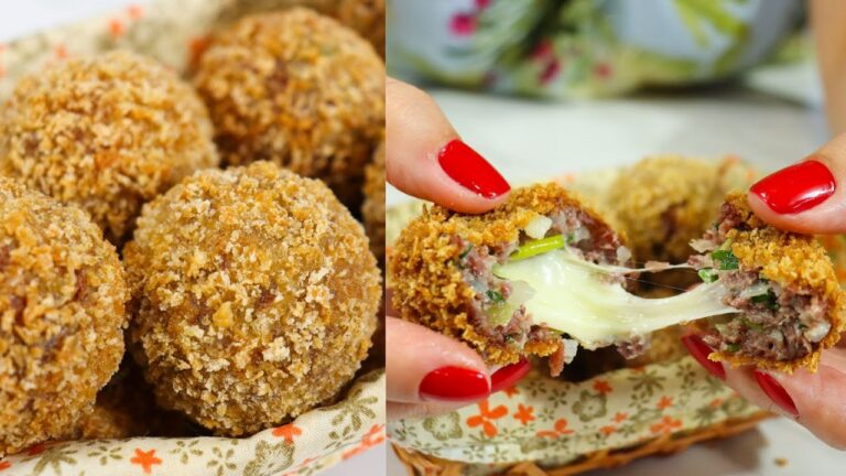BOLINHO DE CARNE SECA! MEU MARIDO QUE NÃO GOSTA DE CARNE SECA NÃO QUER PARAR DE COMER ESSE BOLINHO!