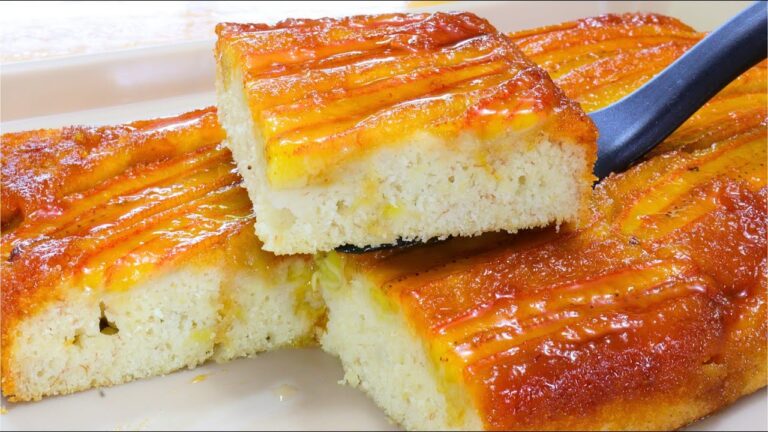 BOLO DE BANANA FOFINHO SEM TRIGO - O MELHOR BOLO DE BANANA CARAMELIZADA SEM GLÚTEN
