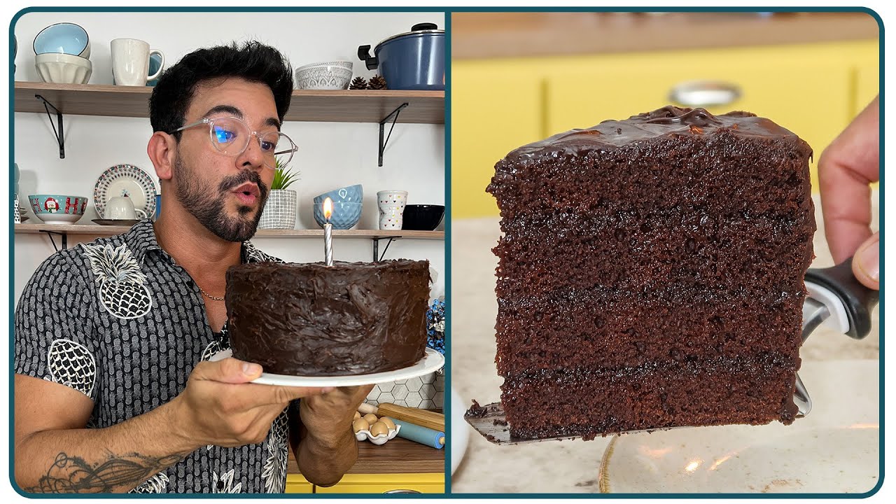 BOLO DE CHOCOLATE | ANIVERSÁRIO DO NANDU | Nandu Andrade