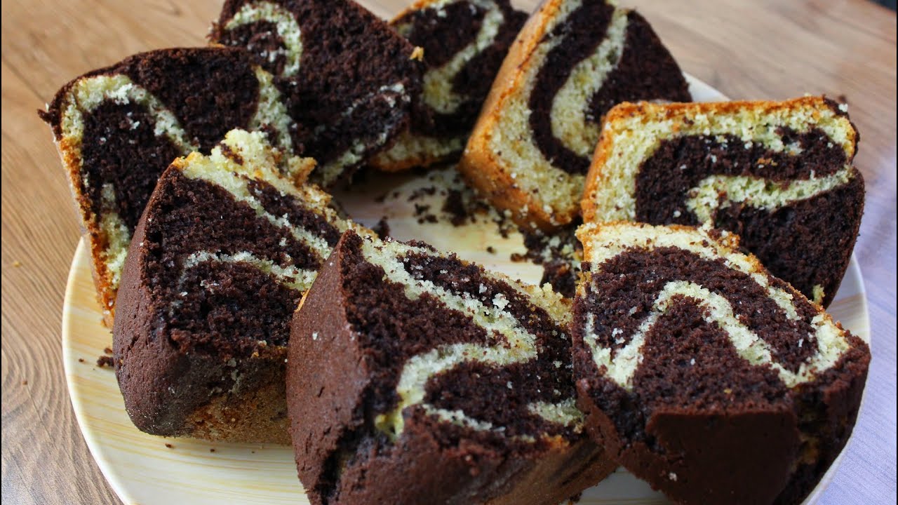 BOLO DE CHOCOLATE MESCLADO COM BAUNILHA - BOLO PERFEITO PARA O LANCHE