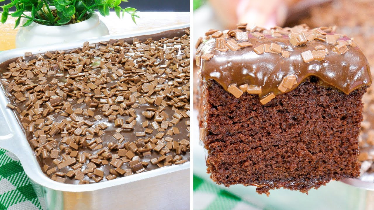 BOLO DE CHOCOLATE RÁPIDO E FÁCIL - MUITO FOFINHO