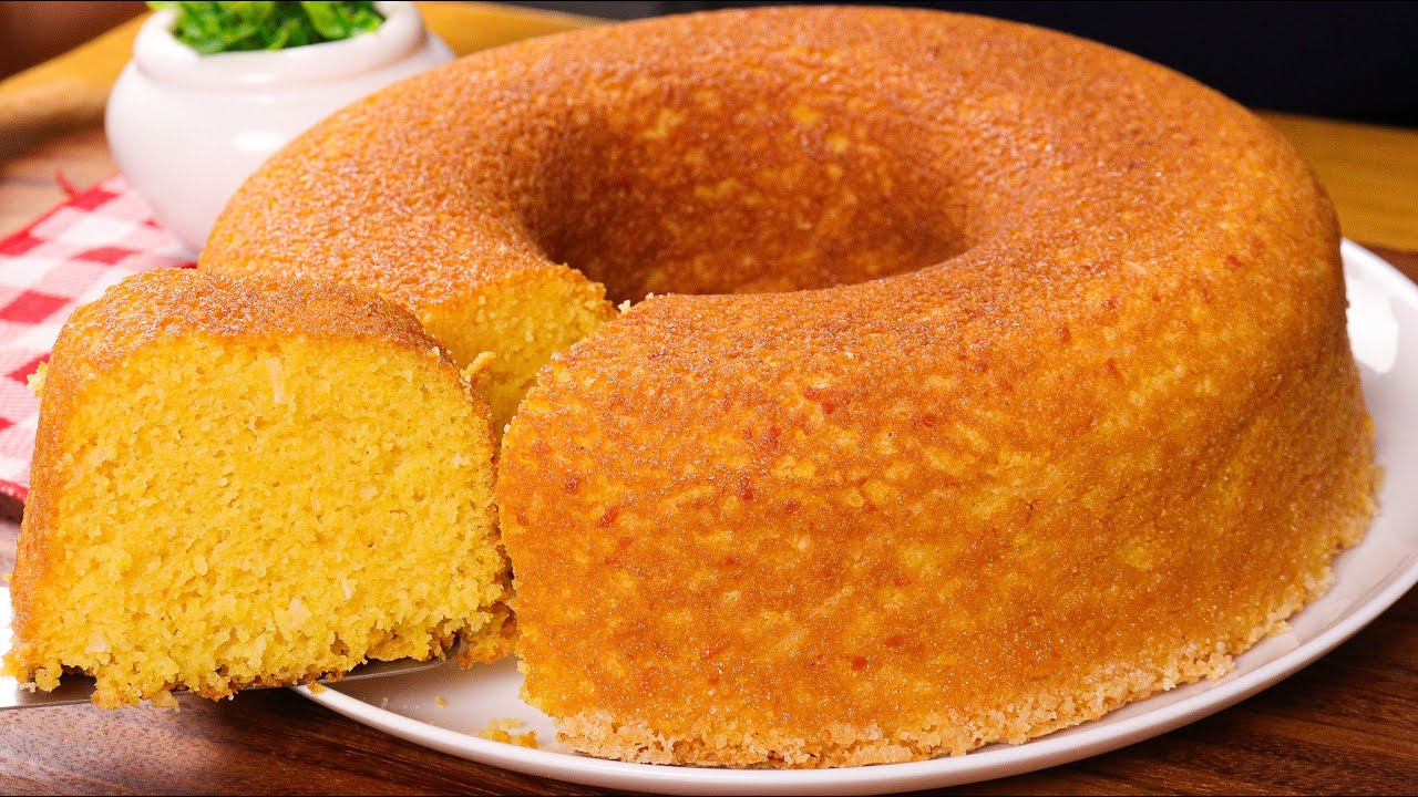 BOLO DE FUBÁ COZIDO DE ANTIGAMENTE - SEM TRIGO - MASSA ÚMIDA QUE NÃO ESFARELA - VOCÊ PRECISA TESTAR