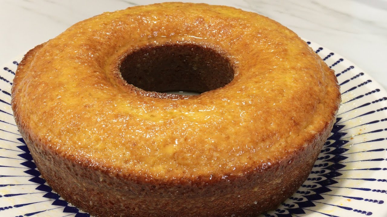BOLO DE LARANJA MOLHADINHO - SEM ÓLEO E SEM MANTEIGA - FEITO NO LIQUIDIFICADOR