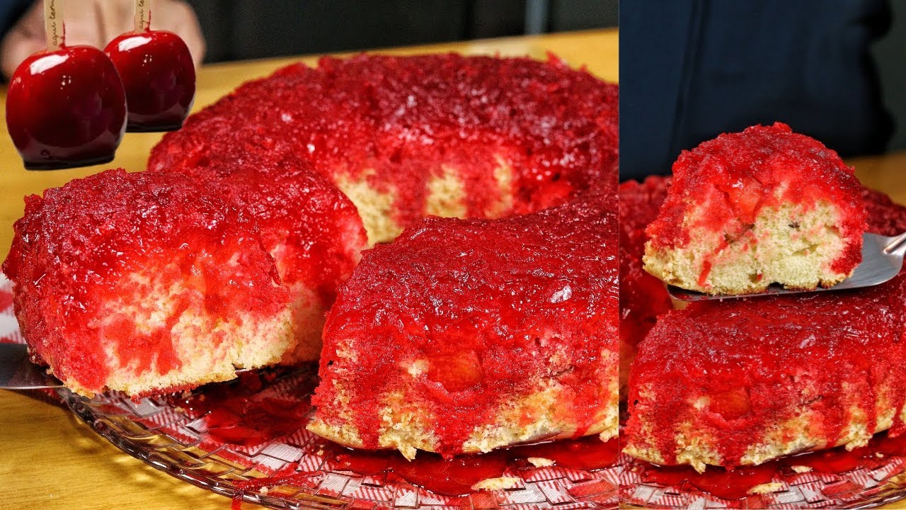 BOLO MAÇÃ DO AMOR IRRESISTÍVEL! MASSA FOFINHA E DELICIOSA VOCÊ PRECISA PROVAR