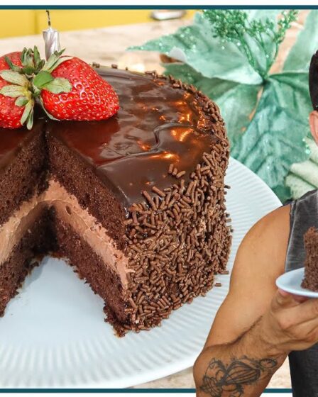 BOLO MOUSSE DE CHOCOLATE, ANIVERSÁRIO DO NANDU ANDRADE