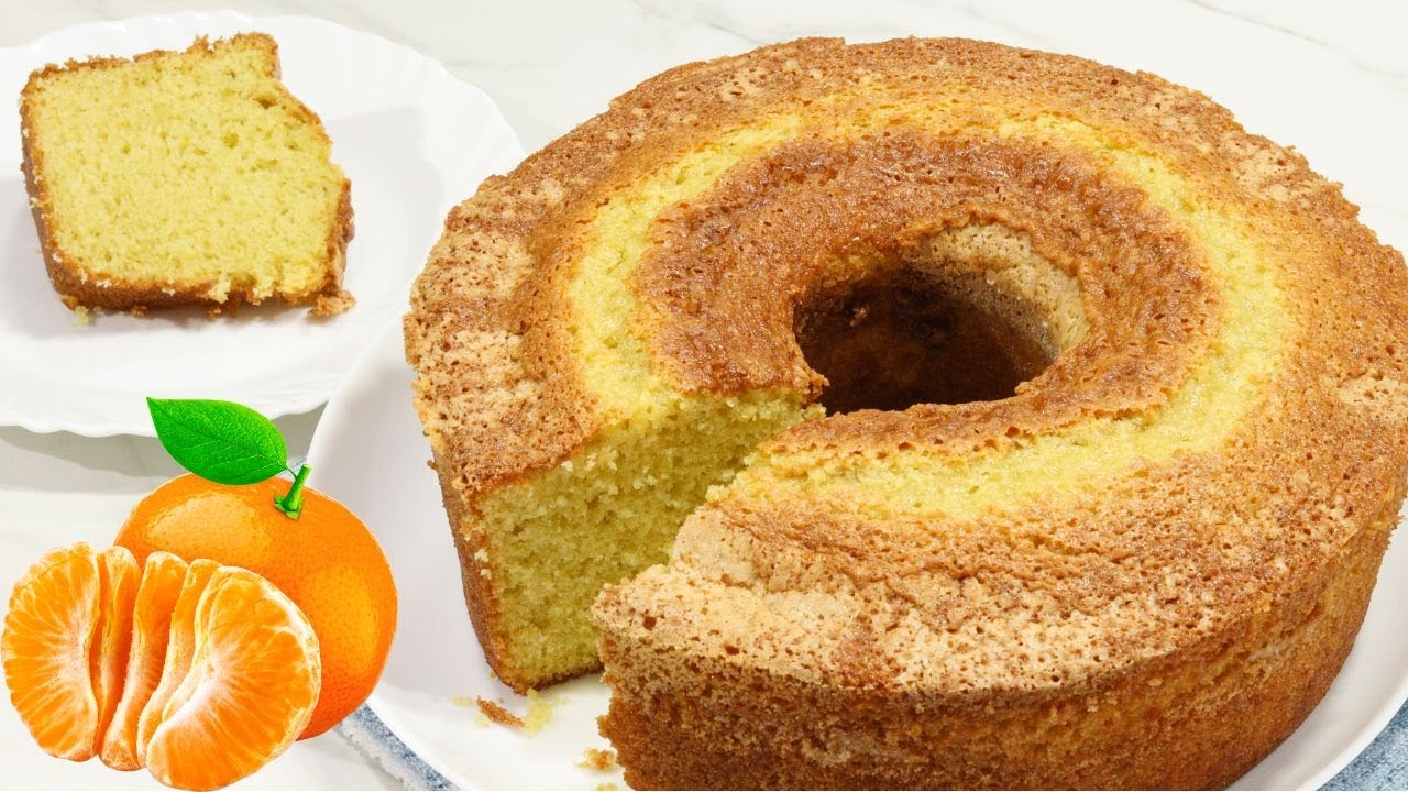 BOLO MUITO SIMPLES E MEGA FOFINHO PARA SEU LANCHE! ESSE BOLO DE TANGERINA VAI TE SURPREENDER!
