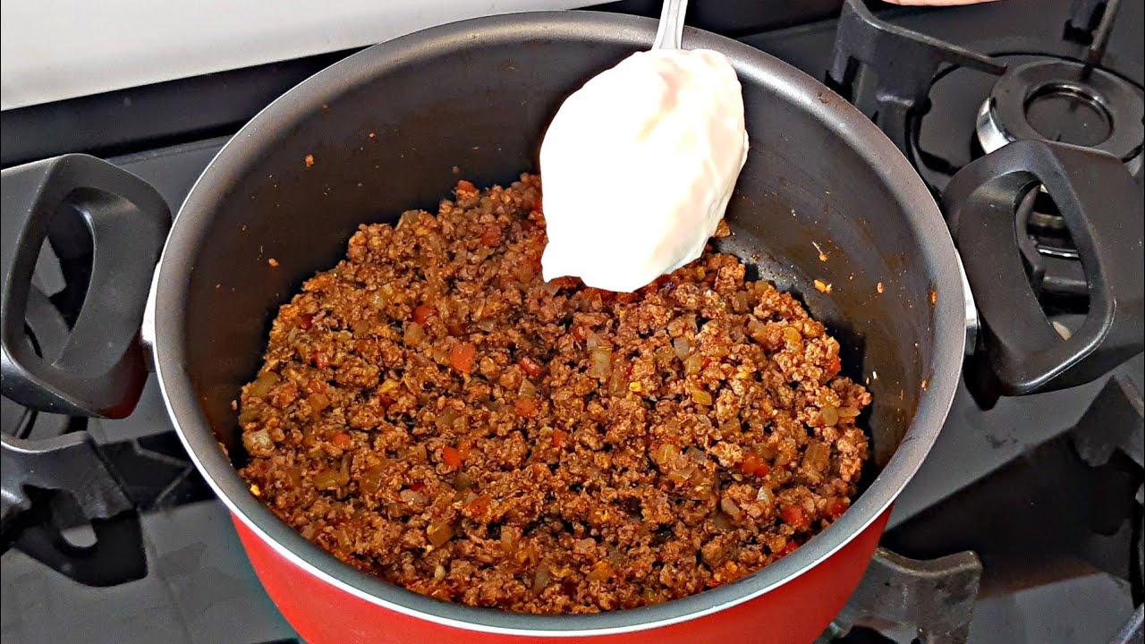 CARNE MOÍDA DE UM JEITO DIFERENTE PARA SEU ALMOÇO /JANTAR | receitas fáceis e rapidas | arroz