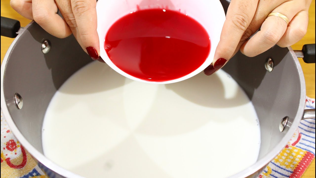 COLOQUEI A GELATINA NO LEITE QUENTE E PREPAREI ESSA RECEITA EM 5 MINUTOS - MUITO FÁCIL E ECONÔMICA