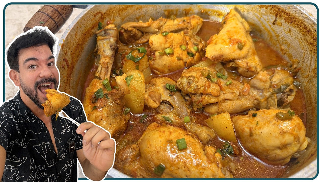 COMO FAZER FRANGO COZIDO COM BATATA FÁCIL E RÁPIDO | Nandu Andrade
