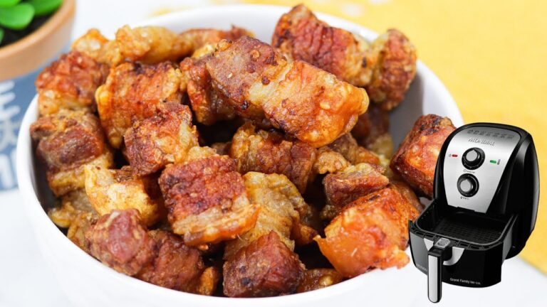 COMO FAZER TORRESMO CROCANTE E SEQUINHO NA AIR FRYER - ASSIM FICA MUITO FÁCIL!