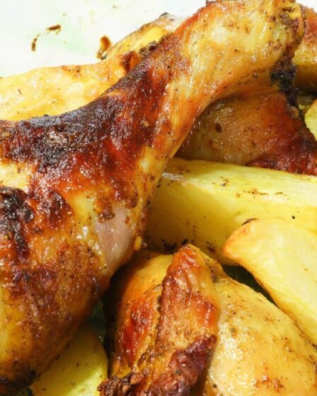 COXA COM BATATAS NA AIR FRYER SUPER SUCULENTAS - VOCÊ PRECISA TESTAR ESSA RECEITA