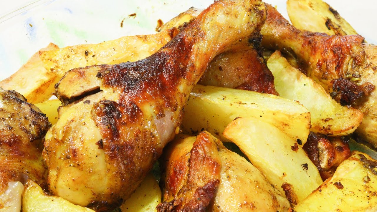 COXA COM BATATAS NA AIR FRYER SUPER SUCULENTAS - VOCÊ PRECISA TESTAR ESSA RECEITA