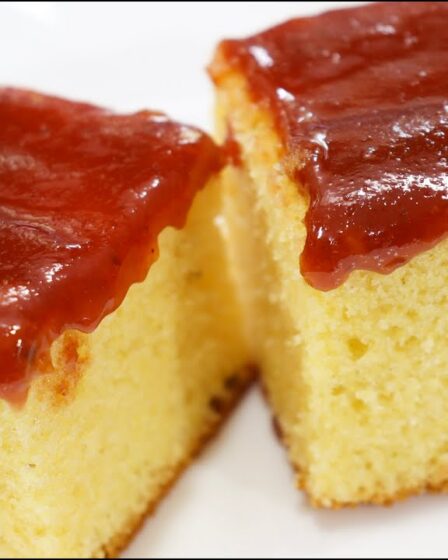 DELICIOSO BOLO DE FUBÁ COM GOIABADA QUE DESMANCHA NA BOCA! FEITO NO LIQUIDIFICADOR! FÁCIL E RAPIDO