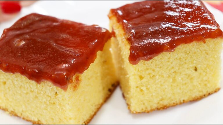 DELICIOSO BOLO DE FUBÁ COM GOIABADA QUE DESMANCHA NA BOCA! FEITO NO LIQUIDIFICADOR! FÁCIL E RAPIDO