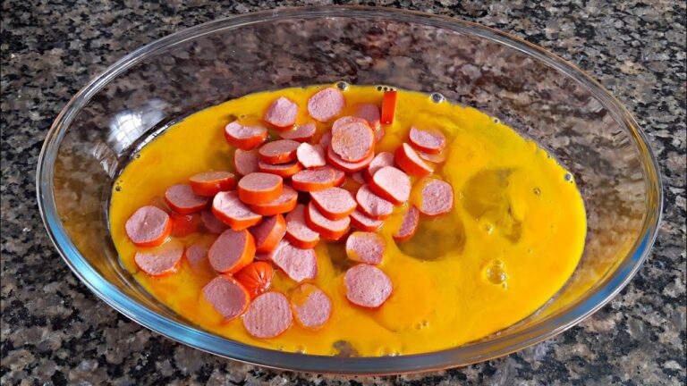 Ela Coloca Salsichas Nos Ovos veja o resultado disso... | receitas fáceis e rapidas | Salsicha