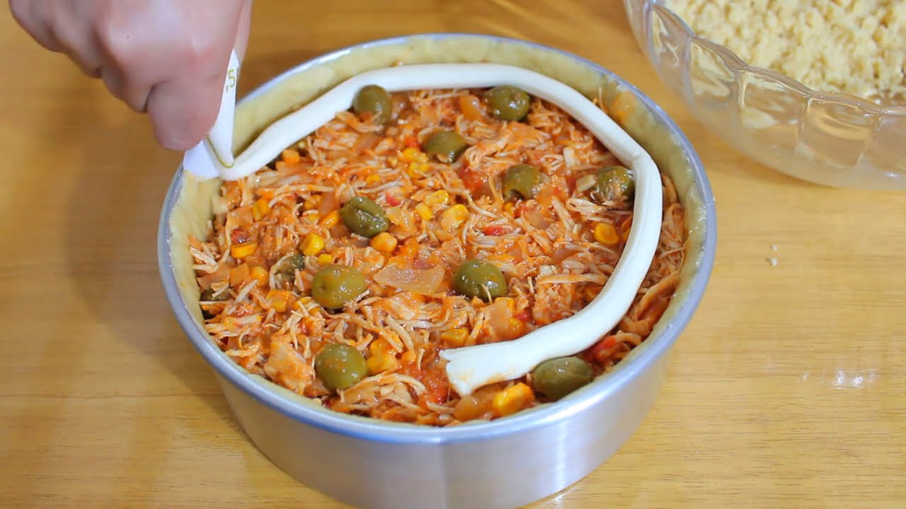 EMPADÃO DE FRANGO COM CATUPIRY - SUPER CREMOSO - A MASSA DESMANCHA NA BOCA