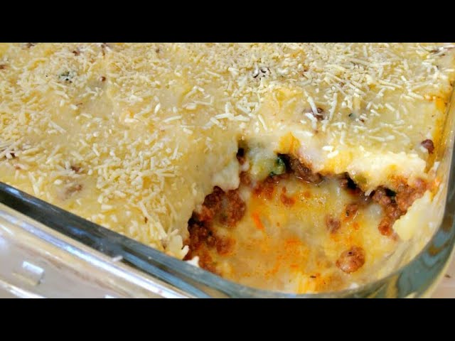 ESCONDIDINHO DE CARNE MOIDA (a receita mais gostosa de todas )