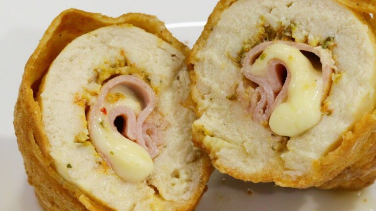 Frango recheado com QUEIJO E PRESUNTO! quando eu faço frango assim não sobra nada