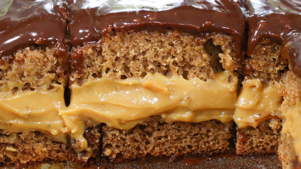 JÁ COMEU UM BOLO PÃO DE MEL RECHEADO COM DOCE DE LEITE? RECEITA SUPER FÁCIL E DELICIOSA