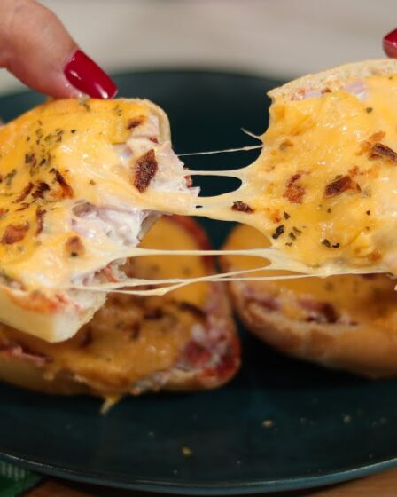 LANCHE RÁPIDO FEITO NO PÃO FRANCÊS - O RECHEIO FICA MUITO CREMOSO! VOCÊ PREPARA EM POUCOS MINUTOS