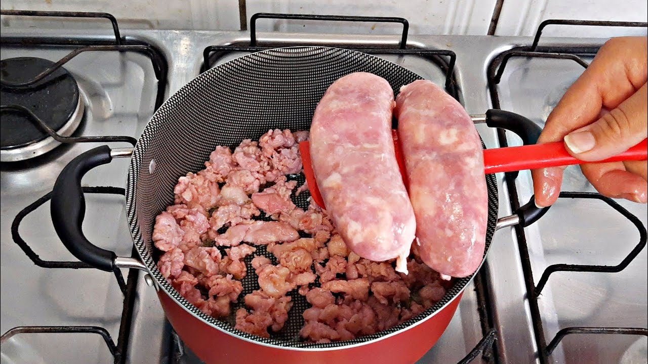 LINGUIÇA DE UM JEITO DIFERENTE PARA SEU ALMOÇO /JANTAR | receitas fáceis e rapidas | arroz