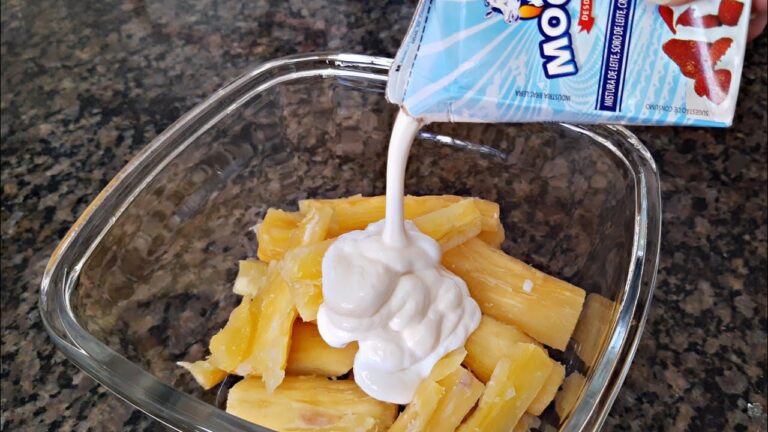 MISTUREI CREME DE LEITE COM MANDIOCA VEJA NO QUE DEU | receitas fáceis e rapidas | comida | receitas