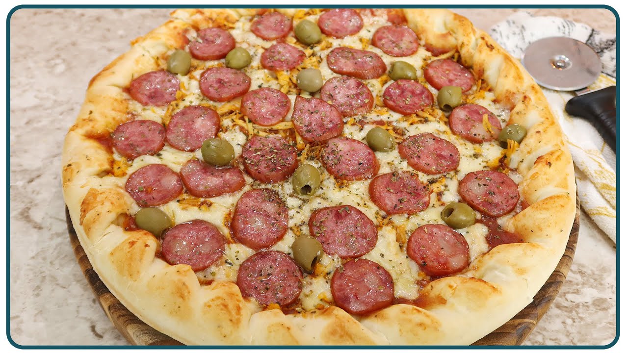 NUNCA MAIS GASTE DINHEIRO COM PIZZA DE BORDA RECHEADA, FAÇA SUA PIZZA EM CASA! | Nandu Andrade