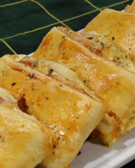 O JEITO MAIS FÁCIL DE FAZER SALGADO DE LANCHONETE! LANCHE FÁCIL DE QUEIJO COM PRESUNDO