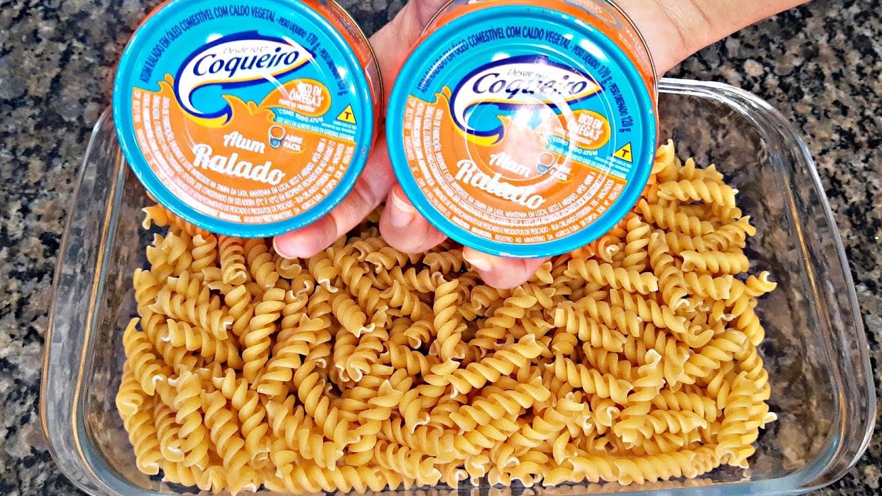 O MELHOR MACARRÃO COM ATUM QUE VOCÊ JA VIU | receitas fáceis e rapidas | macarrão | atum