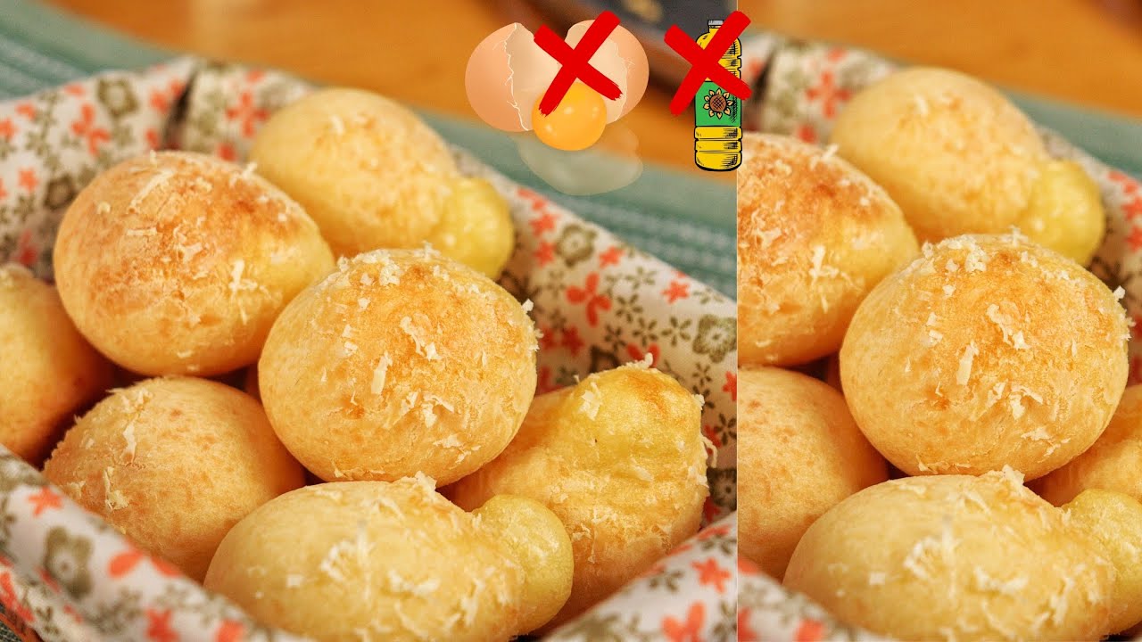 O PÃO DE QUEIJO MAIS LEVE DO MUNDO! ESSE TRUQUE VAI TE SURPREENDER! PÃO DE QUEIJO SEM ÓLEO, SEM OVOS