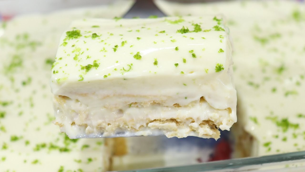 PAVÊ DE LIMÃO FÁCIL QUE NÃO VAI AO FOGO! ESSA RECEITA DE PAVÊ FICA DELICIOSA