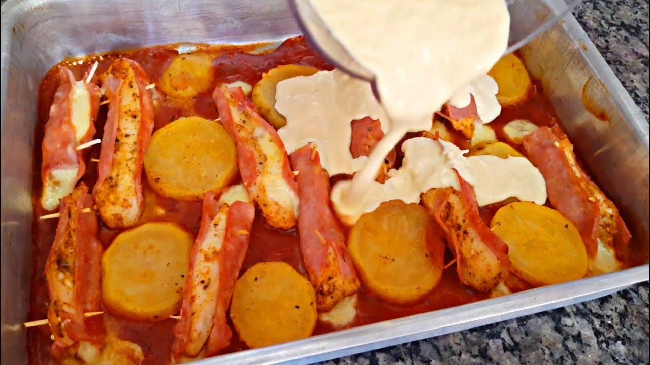 PEITO DE FRANGO COMO VOCÊ NUNCA VIU |receitas fáceis e rapidas|frango |comida rápida fácil de fazer