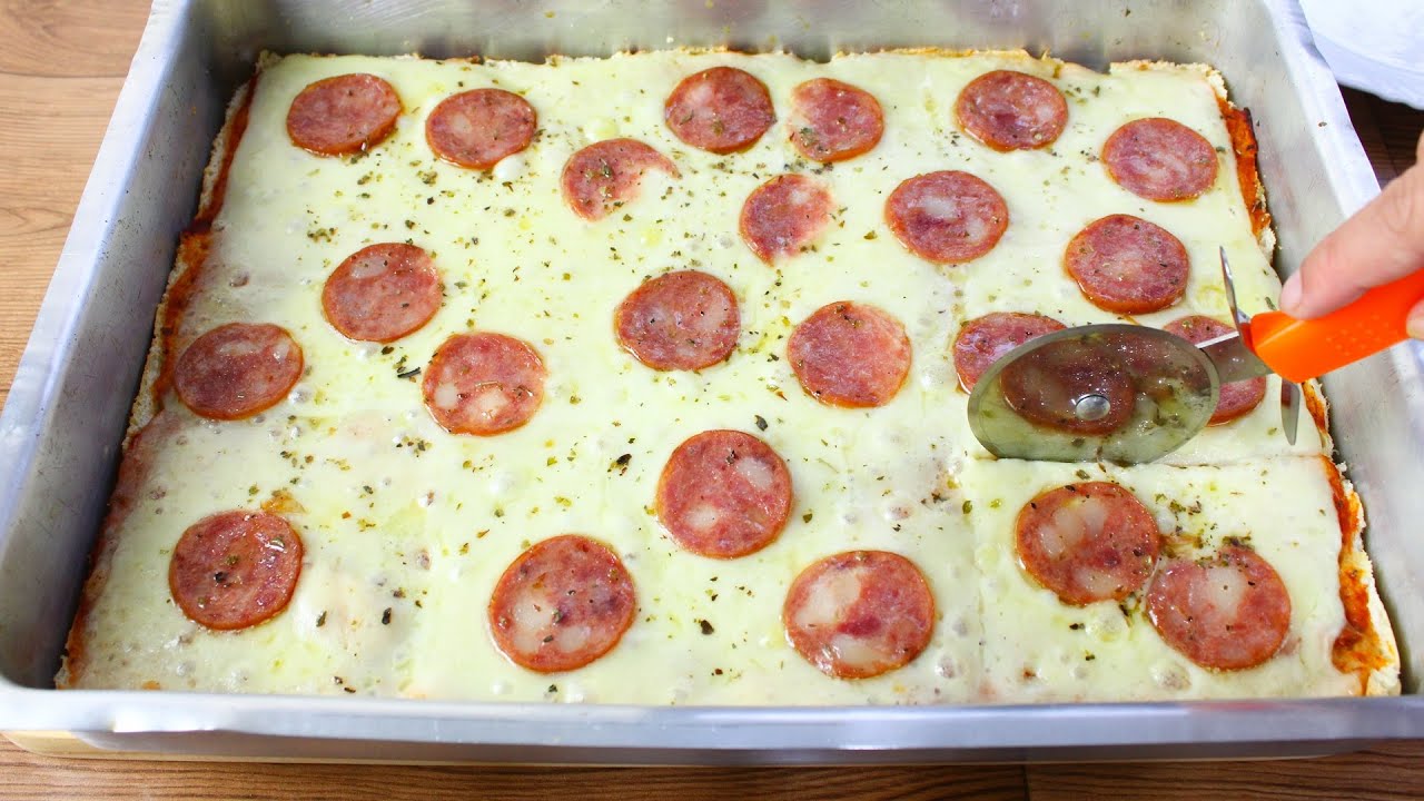 PIZZA DO PREGUIÇOSO - Não tem jeito mais fácil de fazer pizza do que esse!